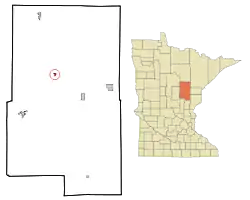 Location of the city of Palisadewithin Aitkin County, Minnesota