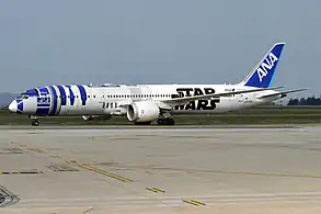 ANA Boeing 787-9 featuring the R2-D2