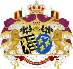 Alliance Coat of Arms of King Leopold I and Queen Louise