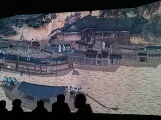 Animated version of the Riverside Scene at Qingming Festival
