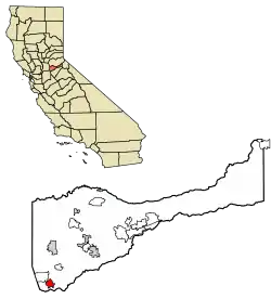 Location of Camanche North Shore in Amador County, California.
