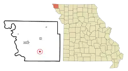 Location of Fairfax, Missouri