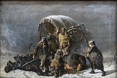 The forced stop 1855