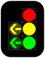 Standard (with green and yellow turn left)
