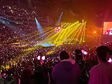 A crowd at Blackpink's London concert