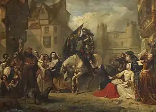 News of Battle: Edinburgh after Flodden, by 1850, St Andrews Museum, Fife