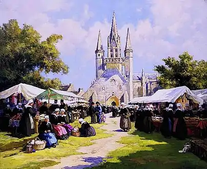 The pardon at St Fiacre, La chapelle Saint-Fiacre is at Le Faouët in Morbihan.