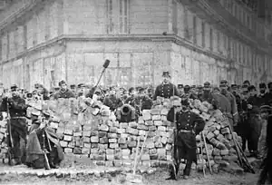 Image 14Barricades Boulevard Voltaire, Paris during the uprising known as the Paris Commune (from History of socialism)