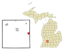 Location of Nashville, Michigan