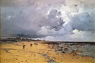 Grandcamp à marée basse, 1884, Musée des Beaux-Arts de Carcassonne
