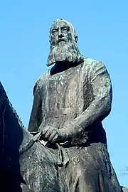 Closeup of King Leopold II