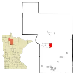 Location of Redby, Minnesota