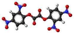 Ball-and-stick model of the DNPO molecule