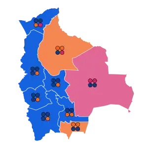 Results in the Chamber of Senators.