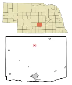 Location of Pleasanton, Nebraska