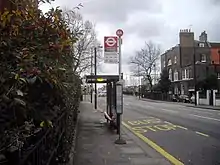 Bus stop in Beaufort Street