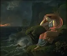 Alkyone waits in vain for her departed spouse