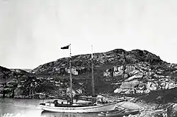 CAE schooner 'North Star' at shore in Cape Barrow