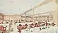 Ca. 1910 Illustration of Second-Class Dining Room on Titanic & Olympic