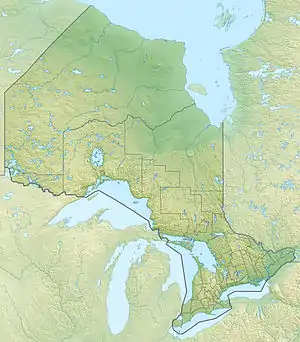 Central Canada is located in Ontario