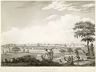 Muslim graves, around the Bangalore Fort (1974), from Alexander Allan's 'Views in the Mysore Country 1794'