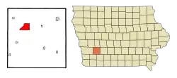 Location of Atlantic, Iowa