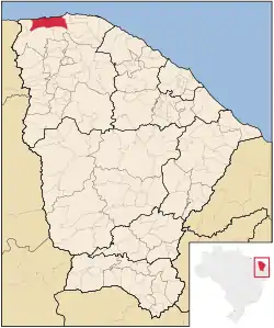 Location in Ceará state