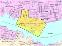 Census Bureau map of Island Heights, New Jersey