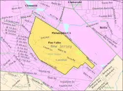 Census Bureau map of Pine Valley, New Jersey