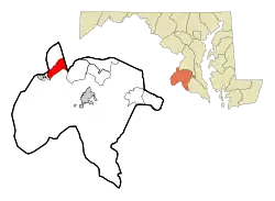 Location of Bryans Road, Maryland