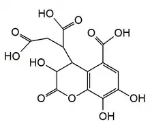 Chebulic acid, according to Klika, 2004.