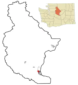 Location of West Wenatchee, Washington