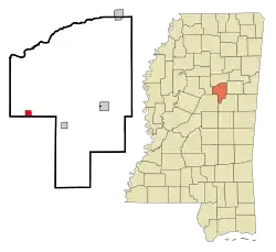 Location of French Camp, Mississippi