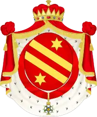 Coat of arms as Prince of Canino and Musignano