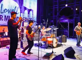 Cold Engines performing on stage