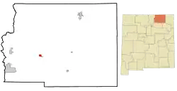 Location of Cimarron, New Mexico