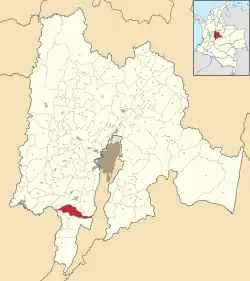 Location of the municipality and town of Gómez Plata in the Antioquia Department of Colombia