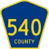 County Route 540 marker