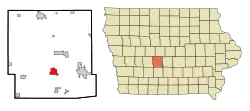 Location of Adel, Iowa
