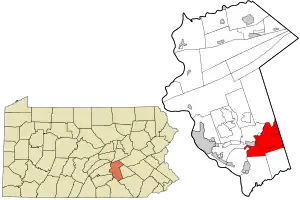 Location in Dauphin County and the U.S. state of Pennsylvania.