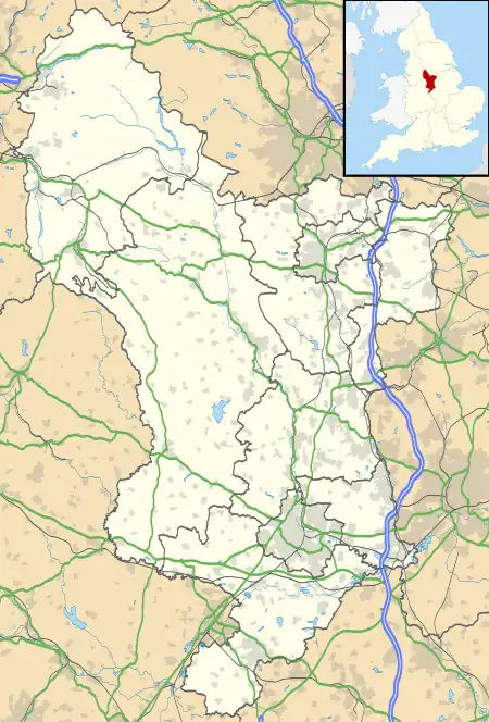 Rowsley is located in Derbyshire