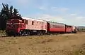 DG 791 and DE 1429 with a shuttle train during the 2016 Waipara Vintage Festival.