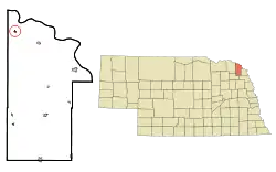 Location of Maskell, Nebraska