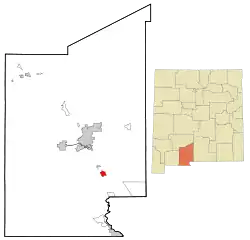 Location of Vado, New Mexico
