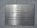 Plaque for the sculpture in San Francisco