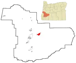 Location of Glide, Oregon
