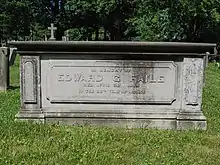Inscription reads: "In memory of / Edward G Faile / Died April 29, 1864 / In the 66th year of his age"