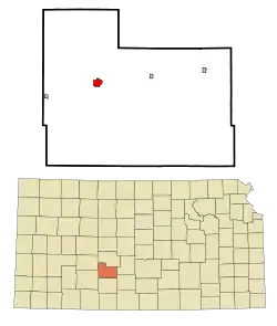 Location within County and Kansas