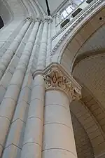 Detail of column capital in the narthex