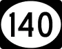 Vermont Route 140 marker